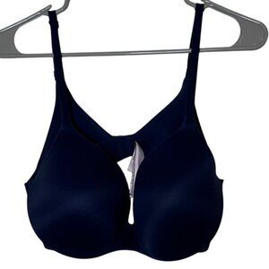 Victoria's Secret 36D Perfect Shape Bra Navy Blue Convertible Underwire Lift